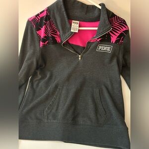 Victorias Secret PINK hoodie half zip M practically new